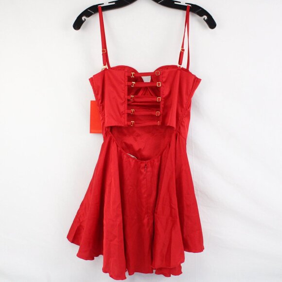 NWT God Save Queens Rendezvous Cherry Mini Dress with Underwire Size Large - Picture 3 of 14